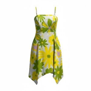 Alyn Paige Yellow and Green Floral Dress